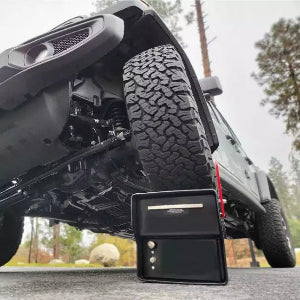Truck rolling over indestructible mailbox