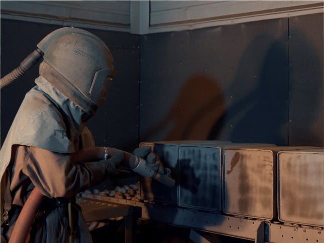 Powder coat process