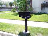 Matching Steel T-Post for 2-3 Mailboxes