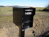Fort Knox Senator black locking mail and package box