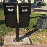 2 heavy duty Vault package locker installed outdoors
