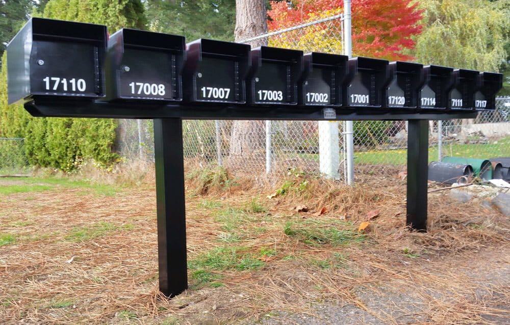Durable Steel U-Rack for 4 or More Mailboxes - Fort Knox Mailbox Store