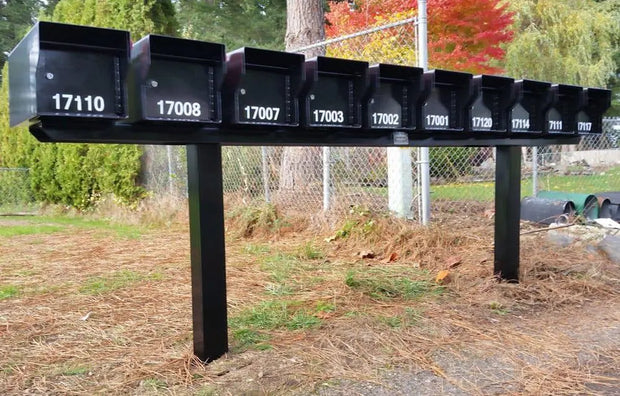 Durable Steel U-Rack for 4 or More Mailboxes