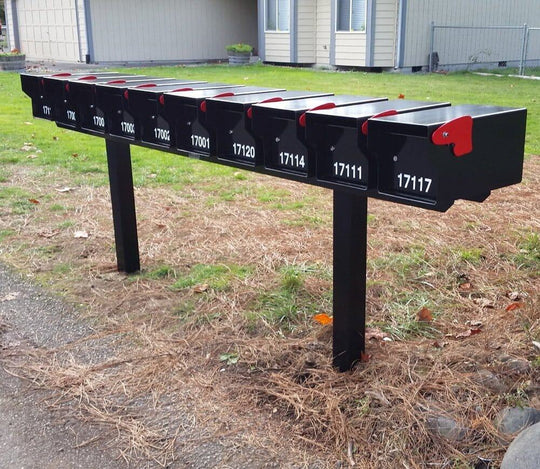 Durable Steel U-Rack for 4 or More Mailboxes - Fort Knox Mailbox Store