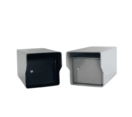 Enforcer Mailboxes in Slate Gray and Glossy Black