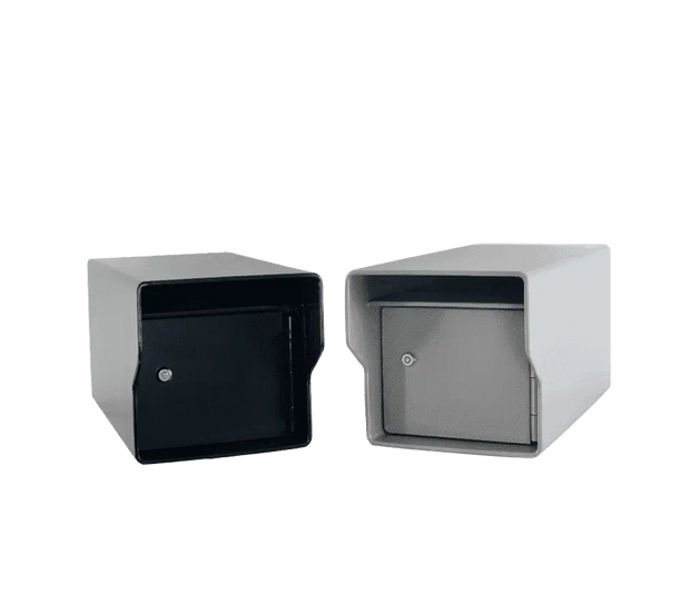 Enforcer Mailboxes in Slate Gray and Glossy Black