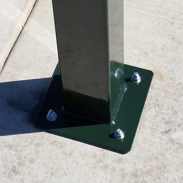 Heavy Duty Break-Away Steel Post with Surface Mount