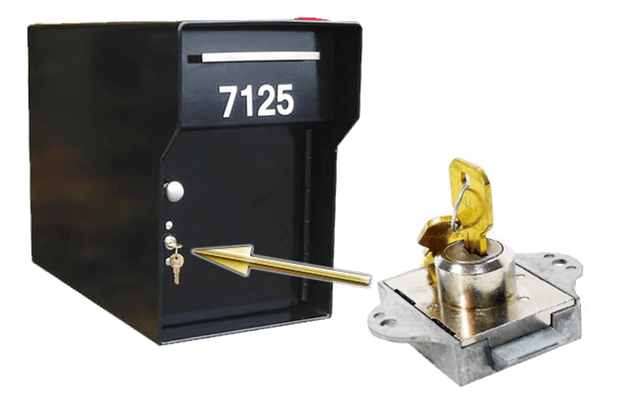 Slam-Lock w/2 Keys (accepts larger packages)