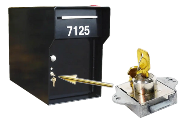 Slam-Lock w/2 Keys (accepts larger packages)