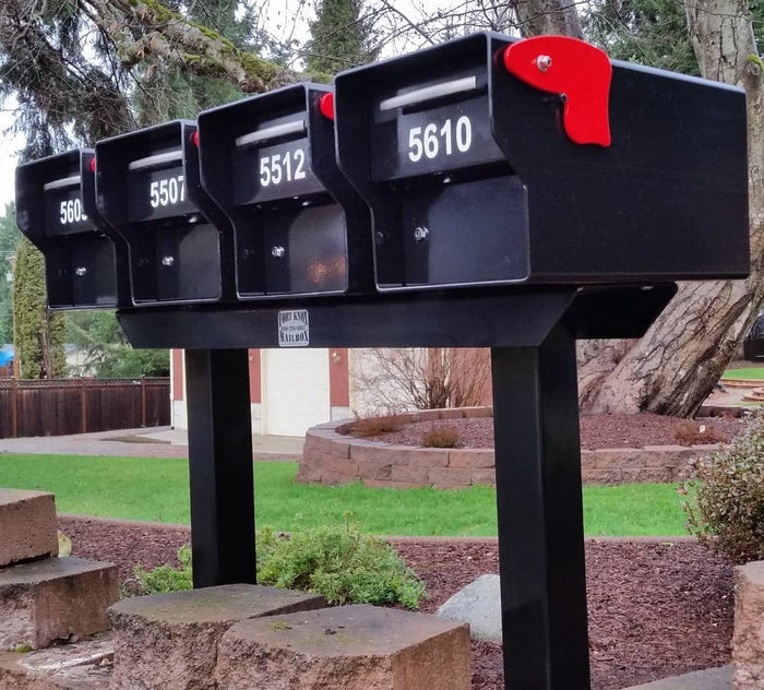 Durable Steel U-Rack for 4 or More Mailboxes - Fort Knox Mailbox Store