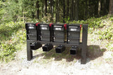Fort Knox Senator mailboxes installed on multiple mailbox rack