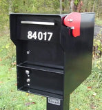Fort Knox Senator black locking mail and package box