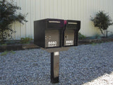 Matching Steel T-Post for 2-3 Mailboxes