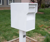 The Vault locking mailbox and parcel locker in white